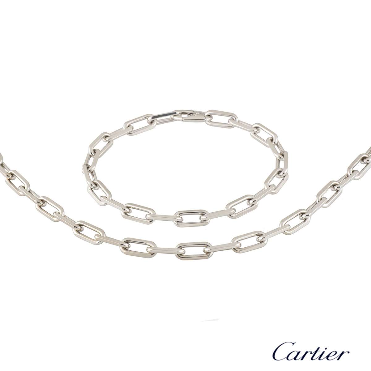 Cartier White Gold Santos Jewellery Suite | Rich Diamonds